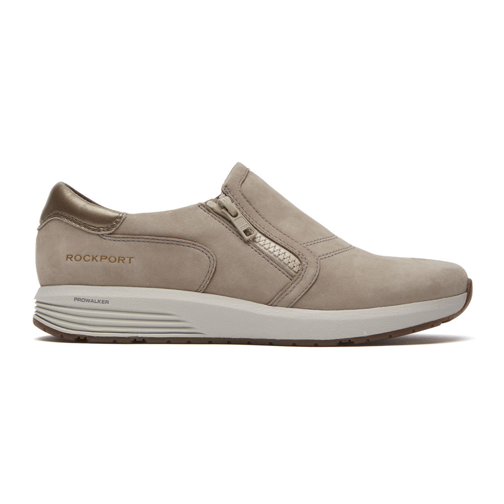 Rockport Singapore Womens Sneakers - Trustride ProWalker Slip-On Grey - NW4063125